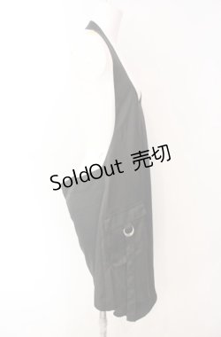 画像2: Drug Honey / ベルトネックエプロン  ブラック O-25-08-16-008-PU-OP-IG-OS