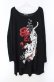 画像1: SEX POT ReVeNGe / TIGER & ROSE BIG SQUARE ロングスリーヴカットソー F ブラック×レッド O-25-08-16-099-SP-TO-IG-OS (1)