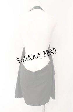 画像3: Drug Honey / ベルトネックエプロン  ブラック O-25-08-16-008-PU-OP-IG-OS