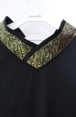 画像2: Qutie Frash / 着物衿インナータンク  ブラック×ゴールド O-25-08-16-106-QU-TO-IG-ZT083 (2)