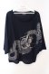 画像1: Qutie Frash / 2021年ノベルティフェアドルマンTシャツ  ネイビー×シルバー O-25-08-16-109-QU-TS-IG-OS (1)