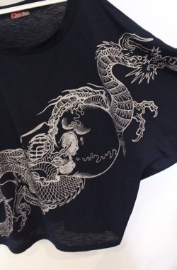 画像2: Qutie Frash / 2021年ノベルティフェアドルマンTシャツ  ネイビー×シルバー O-25-08-16-109-QU-TS-IG-OS