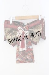 Qutie Frash / 花魁帯コルセット  レッド系 O-25-08-16-113-QU-TO-IG-OS