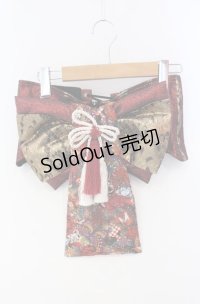 Qutie Frash / 花魁帯コルセット  レッド系 O-25-08-16-113-QU-TO-IG-OS