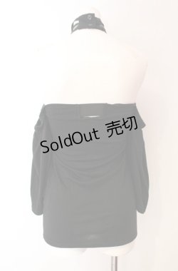 画像3: SEX POT ReVeNGe / クロスネックオフショルカットソー  ブラック O-25-08-16-010-SP-TO-IG-ZT166