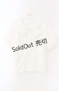 LIZ LISA / スカーフ衿刺繍ブラウス  オフ O-25-08-16-012-LO-BL-IG-OS