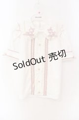 LIZ LISA / ツインリボンアクセサリーブラウス  シロ×ピンク O-25-08-16-014-LO-BL-IG-OS