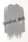 FRILL / 総レースランダムカットブラウス  ブラック O-25-08-16-021-HN-BL-OW-OS