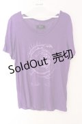 Sixh / 天秤ptカットソー  パープル O-25-08-16-026-HN-TO-OW-OS