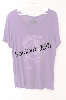 画像1: Sixh / 天秤ptカットソー  パープル O-25-08-16-026-HN-TO-OW-OS