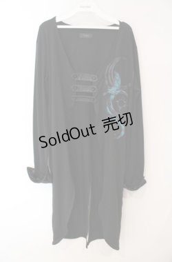 画像1: Sixh / トライバル刺繍カーディガン  ブラック O-25-08-16-028-HN-TO-OW-ZS