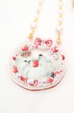 画像2: Enchantlic Enchantilly / プリリリィ 夢見る赤林檎 ネックレス  ピンク O-25-08-17-040-LO-AC-IG-OS