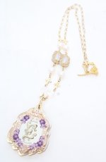 画像1: Enchantlic Enchantilly / すみれの秘密 ネックレス  生成り O-25-08-17-041-LO-AC-IG-ZT488-F005 (1)