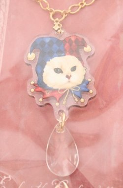 画像2: Enchantlic Enchantilly / キャットジョーカーネックレス  アカ×アオ O-25-08-17-043-LO-AC-IG-OS