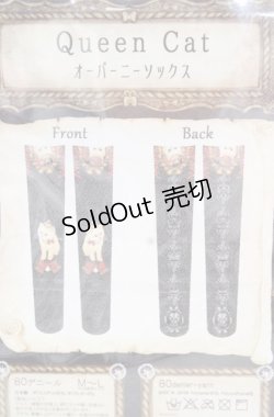 画像3: Enchantlic Enchantilly / Queen Catオーバーニーソックス M〜L クロ O-25-08-17-050-LO-ZA-OW-ZT444-F001
