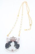 Enchantlic Enchantilly / ニコエルの王冠ネックレス  クロ×シロ×ゴールド O-25-08-17-051-LO-AC-OW-OS