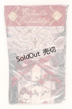 画像1: Enchantlic Enchantilly / エンタシスローズタイツ  クロ×赤薔薇 O-25-08-17-052-LO-ZA-OW-ZT444-F001