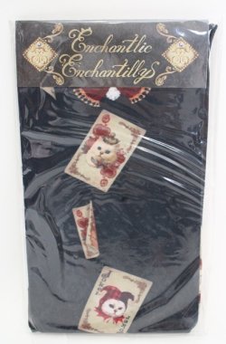 画像1: Enchantlic Enchantilly / クイーンキャットタイツ〜トランプの国〜タイツ M〜L クロ O-25-08-17-053-LO-ZA-OW-OS