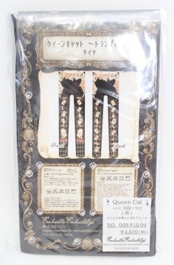 画像2: Enchantlic Enchantilly / クイーンキャットタイツ〜トランプの国〜タイツ M〜L クロ O-25-08-17-053-LO-ZA-OW-OS