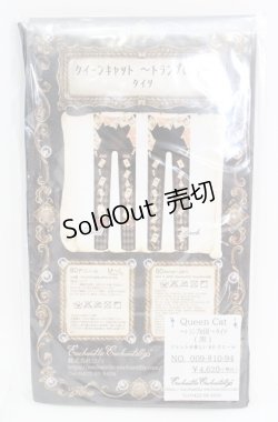 画像2: Enchantlic Enchantilly / クイーンキャットタイツ〜トランプの国〜タイツ M〜L クロ O-25-08-17-053-LO-ZA-OW-ZT444-F001