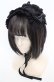 画像1: ATELIER PIERROT / 編み上げヘッドドレス  ブラック O-25-08-17-012-EL-AC-OW-OS (1)