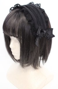 Pina sweetcollection / ローズラインカチューシャ  クロ O-25-08-17-014-LO-AC-OW-OS