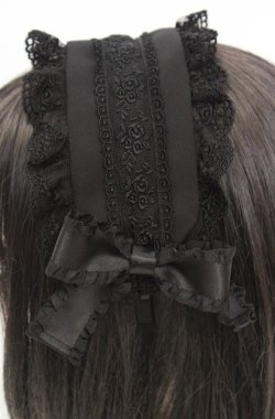 画像3: Pina sweetcollection / ローズラインカチューシャ  クロ O-25-08-17-014-LO-AC-OW-OS