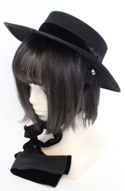 画像1: Enchantlic Enchantilly / Dolled up Hat　ハット  クロ O-25-08-17-016-LO-AC-OW-OS