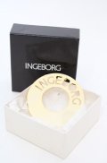 INGEBORG / ロゴ型抜きブローチ  ゴールド O-25-08-17-017-LO-AC-OW-OS
