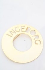 画像2: INGEBORG / ロゴ型抜きブローチ  ゴールド O-25-08-17-017-LO-AC-OW-ZT444-F002 (2)