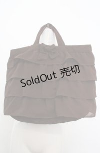 KANEKO ISAO / フリルトートバッグ  ブラウン O-25-08-17-002-EL-BG-OW-OS