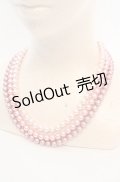 WONDERFUL WORLD / グラデーションパール三連ネックレス  ピンクグラデーション O-25-08-17-025-LO-AC-OW-OS