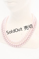 WONDERFUL WORLD / グラデーションパール三連ネックレス  ピンクグラデーション O-25-08-17-025-LO-AC-OW-OS