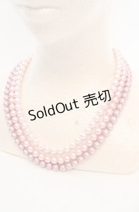 WONDERFUL WORLD / グラデーションパール三連ネックレス  ピンクグラデーション O-25-08-17-025-LO-AC-OW-OS