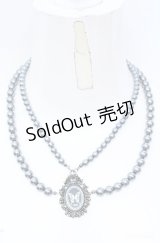 Sheglit / “Ulysses Rose“プリンセスパールネックレス  グレー O-25-08-18-043-EL-AC-IG-ZT488-F005