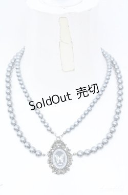 画像1: Sheglit / “Ulysses Rose“プリンセスパールネックレス  グレー O-25-08-18-043-EL-AC-IG-ZT488-F005