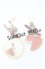 Boo!Do堂 / 苺タルトとお皿のセットピアス   O-25-08-18-057-PU-AC-IG-OS