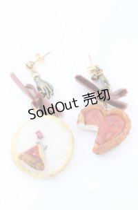 Boo!Do堂 / 苺タルトとお皿のセットピアス   O-25-08-18-057-PU-AC-IG-OS