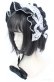 画像1: metamorphose / ブリム付きヘッドドレス  クロ×シロ O-25-08-18-007-ME-AC-IG-OS (1)