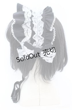 画像2: metamorphose / ブリム付きヘッドドレス  クロ×シロ O-25-08-18-007-ME-AC-IG-OS
