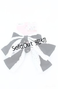 Eri Aino's collaboration / AE*2Pリボンクリップ  クロ×シロ O-25-08-18-009-LO-AC-IG-OS