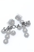 hanakabeads / 黒薔薇クロスのネックレスセット ピアス単品  ブラック O-25-08-18-017-LO-AC-IG-OS