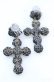 画像3: hanakabeads / 黒薔薇クロスのネックレスセット ピアス単品  ブラック O-25-08-18-017-LO-AC-IG-OS (3)