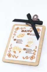 星箱works / ベアーズベーカリー　メニューブローチ  - O-25-08-18-020-PU-AC-IG-OS