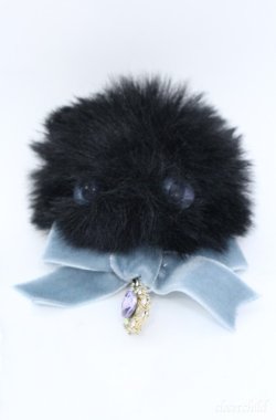 画像1: Luxmira / 猫ちゃんブローチ  クロ×ブルー系 O-25-08-18-039-PU-AC-IG-OS