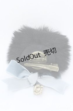 画像2: Luxmira / 猫ちゃんブローチ  クロ×ブルー系 O-25-08-18-039-PU-AC-IG-ZT394