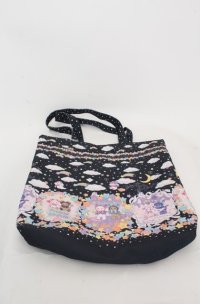 BABY,THE STARS SHINE BRIGHT / くみゃちゃんのKira　Kira Sweets Halloween柄トートBag  クロ O-25-08-20-052-BA-BG-OW-OS
