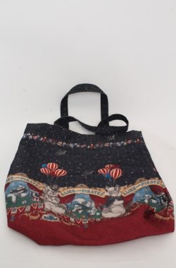 画像1: ALICE and the PIRATES / Marionette Chris柄トートBag  クロ O-25-08-20-054-PA-BG-OW-OS