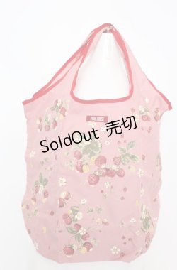 画像1: PINK HOUSE / エコバッグ  いちご（ピンク） O-25-08-20-006-LO-BG-OW-ZT421
