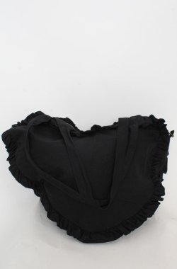 画像2: ATELIER PIERROT / Heart Frill Tote Bag  ブラック O-25-08-20-055-EL-BG-OW-OS